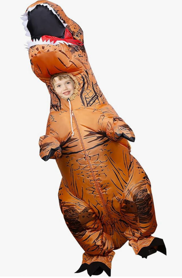 Inflatable T-Rex Costume for Boys Girls Dinosaur Themed Party Trick or Treat Activity, M