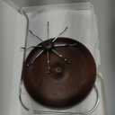 Key Organizer Hanger Tower Stand with Rotatable Hook and Wooden Tray for Rings Earrings Bracelets Storage for Vanity Table Nightstand Desk and Bedroom Dcor - (Retro)