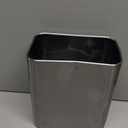 Cesun Small Bathroom Trash Can 2.1 Gallon Wastebasket, Modern Metal Garbage Can Office Waste Basket, Silver Stainless Steel Trash Bin for Bedroom, Home Office, Toilet, rv, Near Desk, Under Sink.