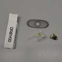 Dreyoo Lighted Metal Doorbell Push Button, Universal Garage Door Opener Switch with LED Light Compatible with Most Wire Doorbell Chimes, Transformer, Ringers, Property in Copyright (Flower Style)