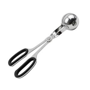 Antrader Mini Meat Baller, Stainless Steel Non-Stick Meatball Maker, Tongs for Cake, Ice Cream, Dough, Ball Sizes 