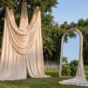 8 Pcs Giant Pearl Garland, Faux Pearl Chain Wedding Arch Decor, White