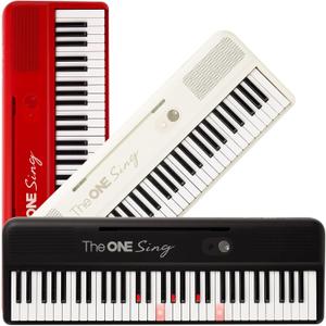 The ONE Keyboard Piano Sing, 61 Keys Piano Keyboard For Singing & Practice with Bluetooth, Record and Huge Library of Songs for Sing-Along, Electric Piano For Music Lover & Beginner (Black)