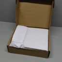 Amazon Basics Lightweight Super Soft Breathable Wrinkle-Resistant Microfiber 4-Piece Bed Sheet Set with 14-Inch Deep Pockets, Queen, Bright White, Solid