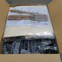 StorageWorks 390L Extra Large Lanudry Hamper with Wheels, Laundry Basket with Wheels 2 Sections, Clothes Sorter Cart with Divider for Hotel, Home, Beige, 1-Pack