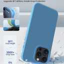 for iPhone 15 Pro Case Liquid Silicone Slim Shockproof Protective Cover 6.1 Inch Anti-Scratch Drop Protection,Cornflower