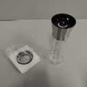 HOME EC Original Stainless Steel Salt or Pepper Grinder 1pk - Adjustable Ceramic Sea Salt Grinder or Pepper Mill - Tall Glass Spice Shaker - Spice Mill w/EBook