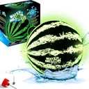 Watermelon Ball Lit - Glow in The Dark Pool Toy for Kids Ages 8-12, Teens, Adults - 9 Inch Swimming Pool Game for Family Fun