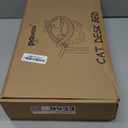 Pawow Large Cat Desk Bed, 90° Foldable SpaceSaving & Sturdy DualClamp, 2 Washable Covers(Faux Fur & Mesh), Metal Frame, Supports up to 40 Lbs, Pet Perch Desktop Hammock for Small to Large Cats