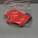 Kitchen Oven Gloves - Silicone Double-Layer Heat Resistant Oven Mitts/BBQ Gloves/Grill Gloves - Perfect for Baking and Grilling - 1 Pair (Small, Red Long)