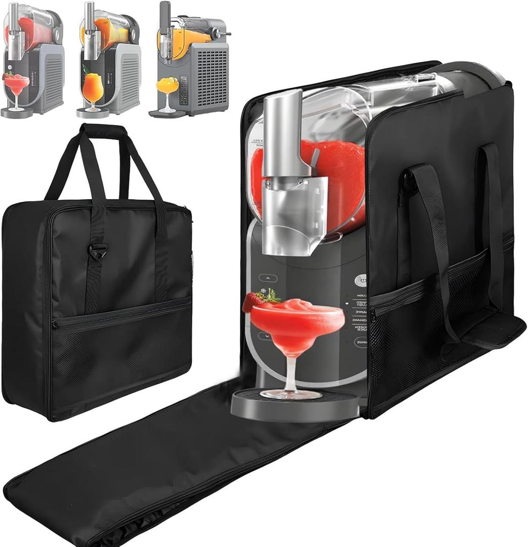 Carrying Bag for Ninja Slushie Machine, Travel Party Tote Bag with Wide Open and Handle, Frozen Drink Maker Storage Bag for Ninja FS300 series / FS299
