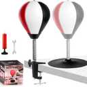 Large Desktop Punching Bag - Suctions to Your Desk, Stress Relief Boxing Bag Speed Balls with Metal Clamp & Strong Suction Cup, Funny White Elephant Gifts for Boss, Coworker