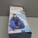 Sunlite Sports 45 Snow Sled  Foldable or Foam Style Toboggan for Kids & Adults, Reinforced Bottom, Durable Stitching & Ergonomic Handles  Lightweight & Portable Winter Sled