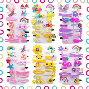84PCS Hair Accessories for Girls Little Girl Hair Clips Barrettes for Baby Toddler Teens Women Kids Cute Candy Colorful Flower Gift for 4-12 Ages (Toddler Hair Accessories,hair barrettes for girls)