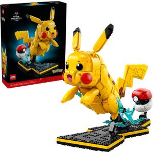 LEGO Pokmon Pikachu and Pok Ball - Collectible Building Sets for Adults, Ages 18+ - Pokmon Figure for Display - Desk, Shelf or Office Decor - Gift for Men & Women - 72152