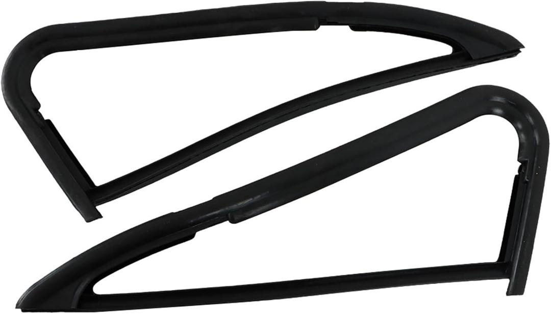 labwork Black Rubber Front Vent Glass Window Weatherstrip Seals Set Replacement for Chevy Blazer 1981-1991 C/K Series 1981-1986 Pickup Truck Replacement for 1AWSD00327 VWK111081