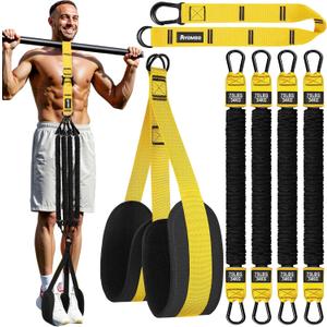Ayombo Pull Up Assistance Bands, Resistance Bands for Pull Up Bar Workout, Adjustable Heavy Duty Pull Up Assist Equipment with 4 Assistance Bands, Home Gym Fitness Exercise Strength Training