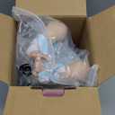 Lifelike Reborn Baby Dolls Girl - 18 Inch Baby Doll Realistic Newborn Girl Silicone, Cloth Body Adorable Reborn Baby Doll Real Life Babies Reborn Doll Toys with Accessories Birthday Gift for Kids