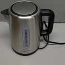 Amazon Basics Electric Stainless Steel Kettle for Tea and Coffee, BPA-Free, Fast Boiling, Auto Shut-Off, 1.8 Quarts, 1500W, Black and Silver