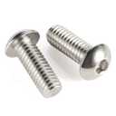 2 x M6-1.0 x 16mm Button Head Socket Cap Screws, Allen Socket Drive, Stainless Steel 18-8, Bright Finish, Quantity 25