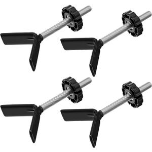 4 Pack Baby Gate Banister Adapter Y-Spindle Rods M8(8mm) for Pressure Mounted Baby and Pet Safety Stair Gates with Extra Long Wall Mounting Screws Rod Bolts