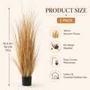 2 PCS 3 ft Tall Autumn Artificial Grass Plant for Outdoor Indoor Fake Plant