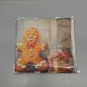 Christmas Pillow Covers 12x20 Inch Set of 2 Gingerbread Tree Holiday Lumbar Cushion Cases for Home Couch Sofa Oil Painting Style Winter Decorations