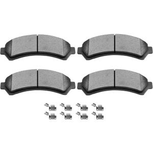 SCITOO Ceramic Brake Pads Stes Front Fit For Chevy Blazer 97-05,For Chevy S10 Pickup 98-04[4WD],For GMC Jimmy 98-05,For GMC Sonoma 98-04[4WD],For Isuzu Hombre 98-00[4WD],For Oldsmobile Bravada 97-01