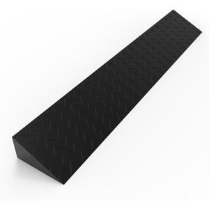 Henka 3" Rise Threshold Ramps for Doorways, Wheelchair Ramp for Home Steps, Door Threshold Ramp with Anti-Slip Surface (Black, Size: 39x6.1x3in)