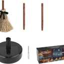 Magics Halloween Floating Broom, Halloween Dancing Witch Broomstick Motion Activated Dancing LED Lights Spookys Sound, Animated Moving Witch Broom Effect Indoor Outdoor Haunteds Party