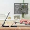 ProCase Smart Case for Galaxy Tab S10 Lite/S10 FE/S9 FE 10.9 Inch with S Pen Holder, Slim Trifold Stand Folio Hard Back Shell Protective Cover for 10.9" Galaxy Tab S10 Lite/S10 FE/S9 FE -Black