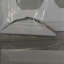 White Modern Decorative Wall Plate Light Switch Cover Decorator Outlet Covers Rocker Switch Plates Bamboo Fiber Material Wall Plates for Kitchen Bathroom (2 Gang Double Toggle-2 Pack)