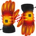 SVPRO Heated Gloves - Rechargeable Battery Powered Heating Gloves for Men & Women - Electric Thermal Ski & Winter Warm Heated Hand Warmer for Hunting, Fishing, Skiing, Cycling