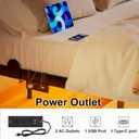 AGXI Queen Bed Frame with Headboard, 14 Inch Floating Bed with Smart LED Lights and USB Charging Station, Easy Assembly, No Box Spring Needed