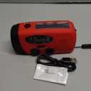 RunningSnail Emergency Hand Crank Radio With LED Flashlight For Emergency, AM/FM NOAA Portable Weather Radio With 2000mAh Power Bank Phone Charger, USB Charged & Solar Power For Camping, Emergency (Red)