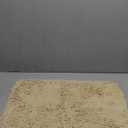 OLANLY Bathroom Rugs Sets 2 Piece, Soft Absorbent Chenille Bath Mats and U-Shaped Contour Toilet Mat Area Rug Set, Machine Washable Bath Carpet, Home Decor Accessories(24"x16"+24"x20", Beige)
