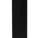 Ilyapa Black Metal Mailbox Post for Outside, 43x4x4 inch Metal Post Sleeve with Two Universal Mounting Plate Brackets for Curbside Residential Mailbox, Heavy Duty