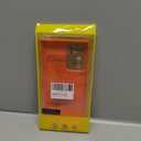 For Samsung Galaxy Note 20 Ultra Case with Leather Quality and Full Metal Lens Back,Slim Cover,Anti-Drop,Orange