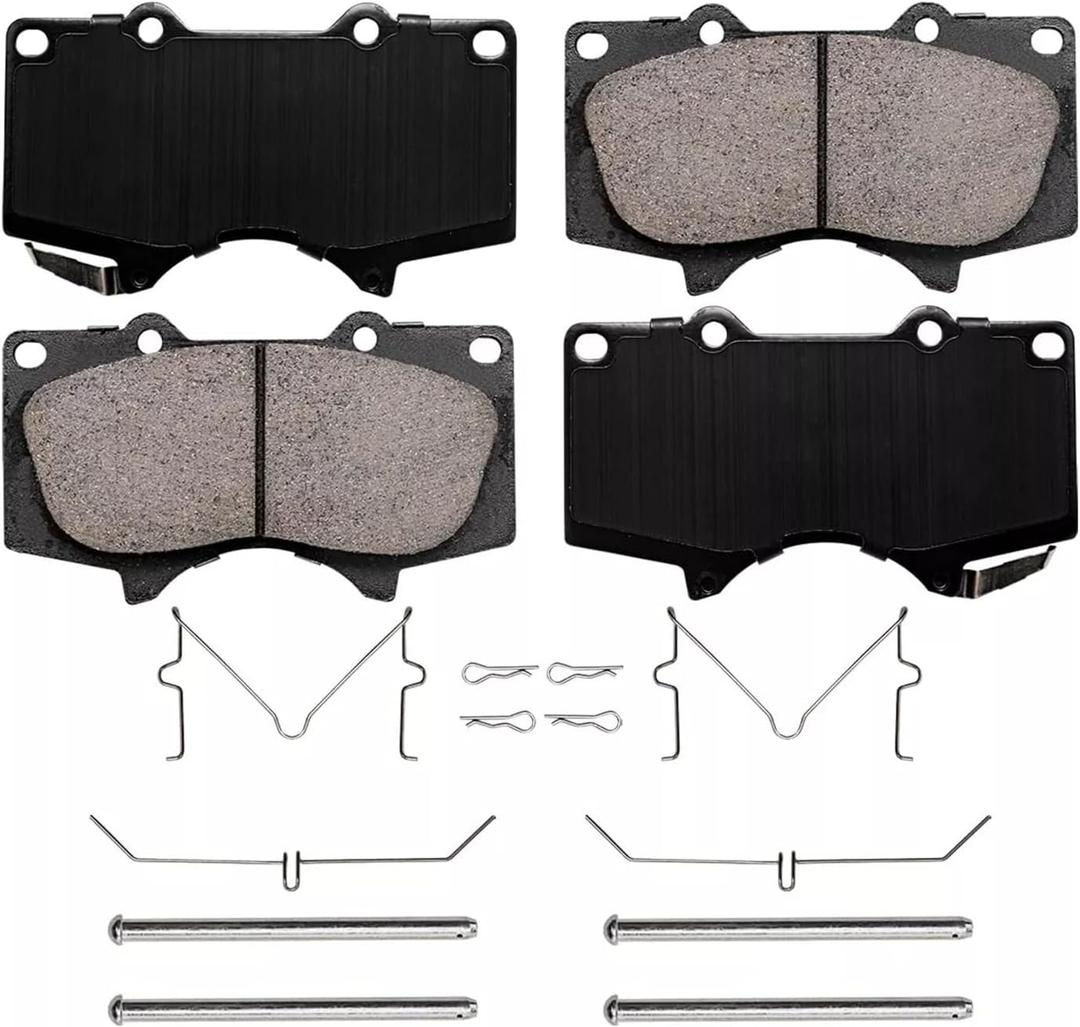 D976 Front Ceramic Brake Pads Fit For Toyota Tacoma 2005-2023,4Runner 2003-2023,FJ Cruiser 2007-2014,Sequoia 2001-2007,For Lexus GX460 2010-2023,GX470 2003-2009