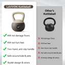 Soft Kettlebell - Cushioned Impact-Resistant Base and Anti-Slip, Kettle bell Anti-Slip Grip Weight for Home Workouts, Safe Strength Training Kettlebells Sets for Women & Men, With Non-slip Gloves