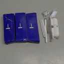 Gisafai 4 Sets Automatic Door Closer, Spring Door Closer Heavy Duty Self Closing Hinges, Convert Hinged to Self Closing Automatic Opener and Closer for Gate Garage Safety(White)