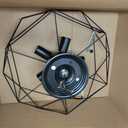 5-Light Farmhouse Semi Flush Mount Ceiling Light Fixture, Modern Black Ceiling Light, Industrial Close to Ceiling Light with Metal Hexagon Cage Ceiling Lamp for Kitchen, Hallway, Bathroomcloset