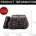 Motorcycle Saddlebag, 30L Leather Waterproof Side Saddle Bags with Cup Holder, Universal Powersports Saddlebags for Harley Davidson Sportster Dyna Softail Honda Shadow Rebel Yamaha Vulcan, 14.8 x 10.7 x 7.5 inches