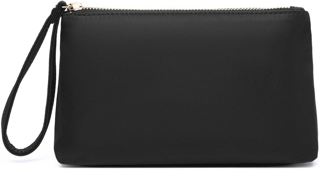 YONBEN Nylon Wristbands Bag Makeup Pouch for Purse Waterproof Wristbands Bag with Zipper Pocket Credit Card Pouch