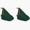 Beistle Felt Robin Hood Hats – 2 Pack, Dark Green Costume Headwear with Feather Accent, Fantasy, Medieval, Renaissance, Oktoberfest and Halloween Party Accessories, Photo Booth Prop, Adult Size
