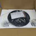 Semi Flush Mount Ceiling Light,3 Lights Clear Glass Shade, Matte Black Finish,Farmhouse Industrial Rustic Ceiling Light Fixture for Hallway Kitchen Island Entryway Bedroom, E26 Socket,11.2.