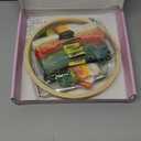 ETSPIL Embroidery Kit for Beginners, 4 Floral Patterns, Learn 33 Stitches, Pre-Printed Fabric, 7.8-Inch Hoop, Colored Threads and Needles, Easy Video Guide, DIY Hand Sewing Gift for Adults and Teens