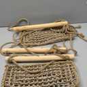 Chicken Swing,Long Large Chicken Coop Accessories,Natural Wood & Hemp Chickens Toys,Chickens Enrichment Toys for Real Rooster Hens Parrots Birds(91x17in)