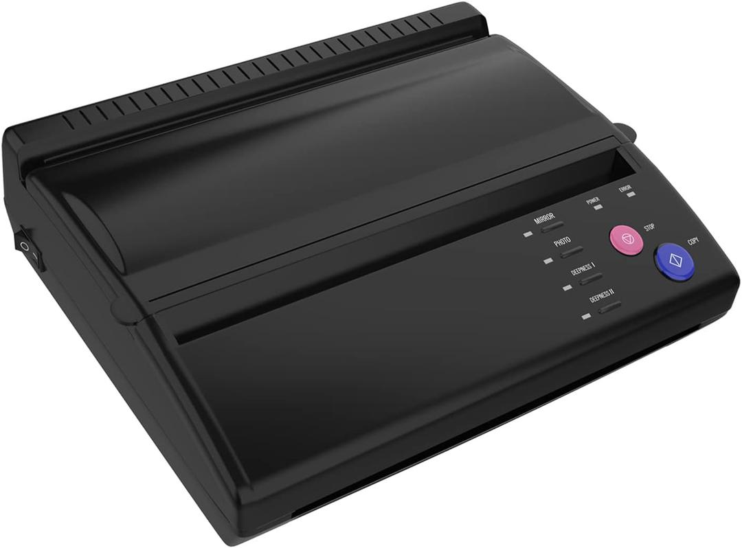 TATELF Tattoo Stencil Machine Thermal Copier Tattoo Stencil Printer with 20pcs Transfer Paper for tattooing Artists (Black)