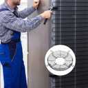 Refrigerator Freezer Cooling Fan Grill Guard Efficient Heat Dissipation Black Cover for Refrigerators and Cold Storage Systems Easy Installation Multi-Industry Use